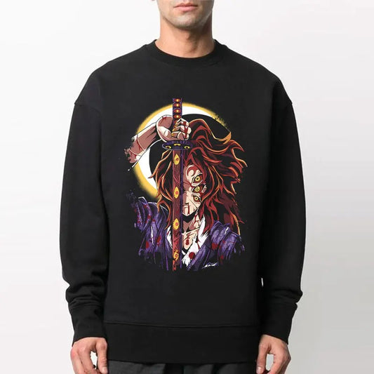 Kokushibo Upper Rank One Shirt, Brother Yoriichi Sun Breathing, Kokushibo Upper Moon Rank One Shirt, Yorrichi Hoodie, Demon Slayer Merch, Kimetsu No Yaiba Outfits, Anime Lover Gift, Cotton Menswear
