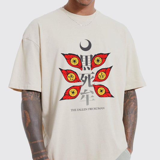 Kokushibou Shirt, Kokushibou Moon Breathing Upper Moon Rank One Shirt, Kokushibou Hoodie, Demon Slayer Merch, Kimetsu No Yaiba Outfits, Anime Lover Gift, Cotton Menswear