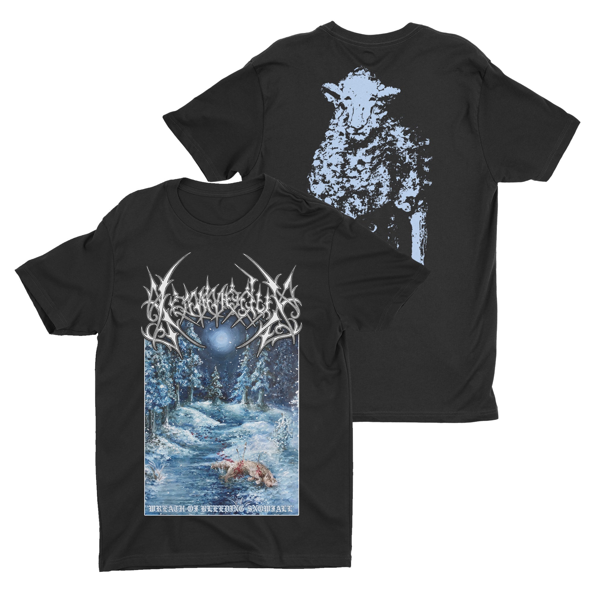 Kommodus - Wreath Of Bleeding Snowfall t-shirt Hoodie, Sweatshirt | CoreVibeTees.com (Image 1)