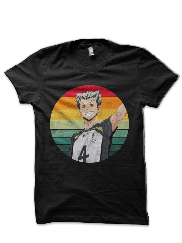 Haikyuu!!: Kotaro Bokuto 80â€™s Sunset Colored T-Shirt Hoodie, Sweatshirt | CoreVibeTees.com