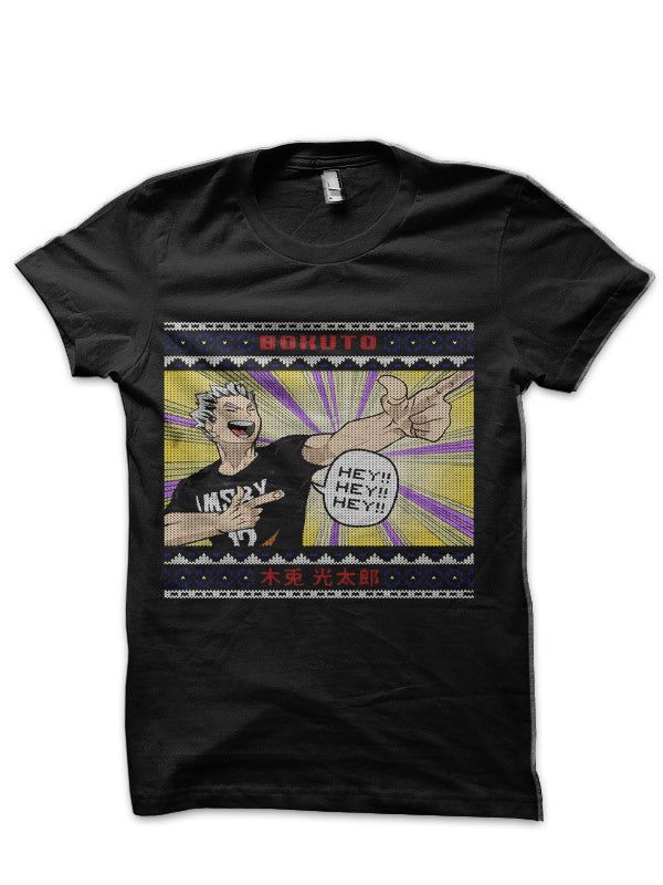 Christmas Anime â€“ Haikyuu â€“ Bokuto Kotaro â€“ Hey! Hey! Hey! â€“ Ugly Christmas Sweaters T-Shirt Hoodie, Sweatshirt