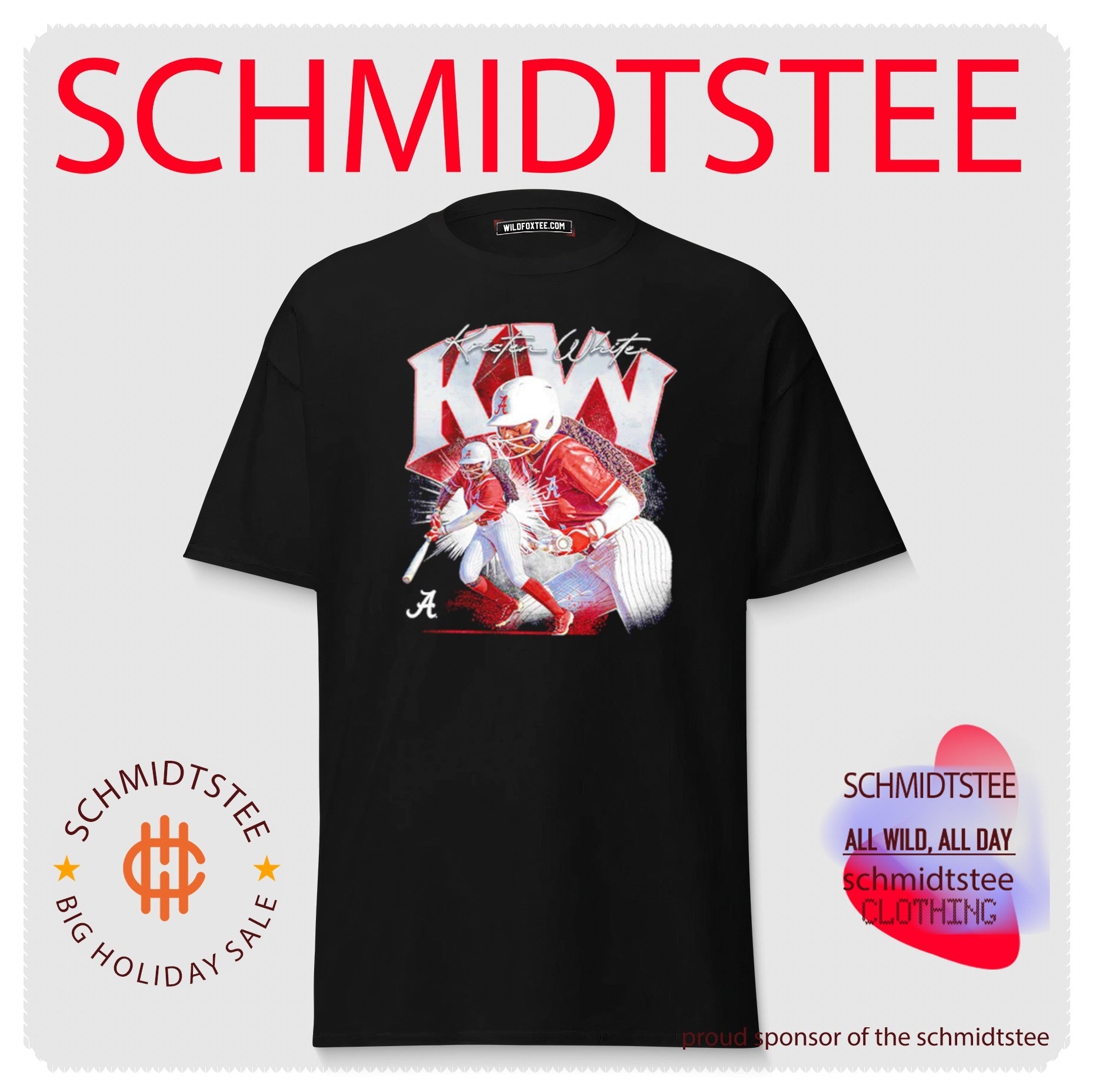 Kristen White Alabama Softball NCAA Player Collage shirt