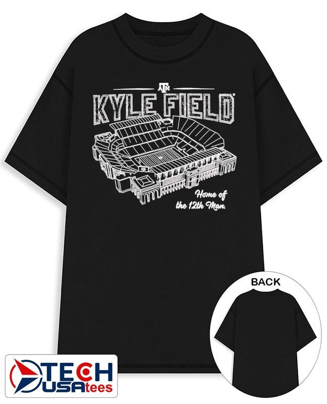 Kyle Field home of the 12th man Texas A and M Aggies Stadium shirt