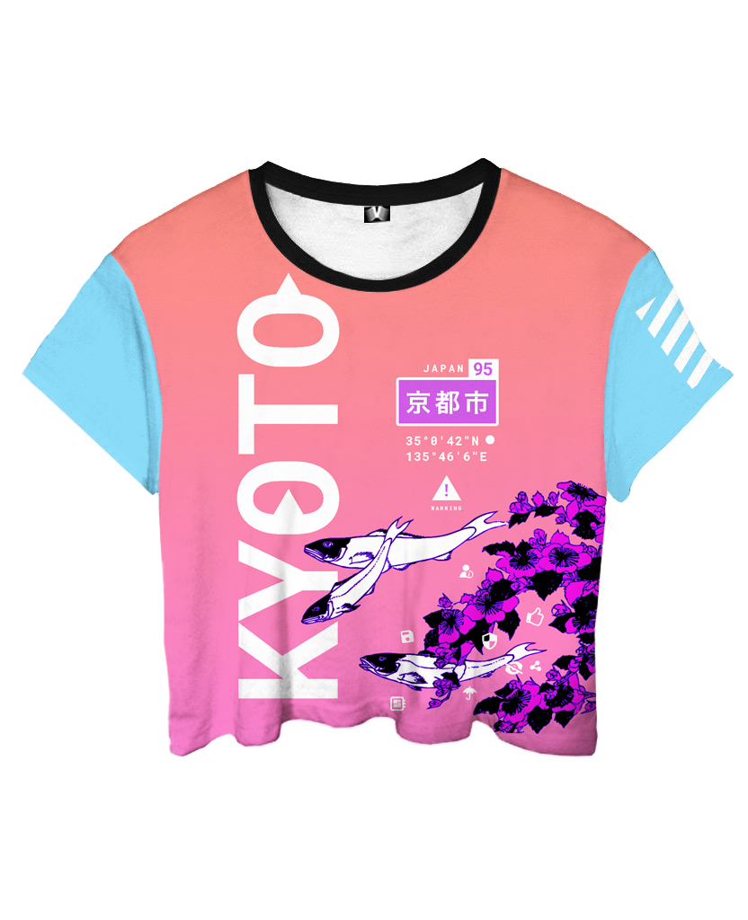 Kyoto Koi Crop Top