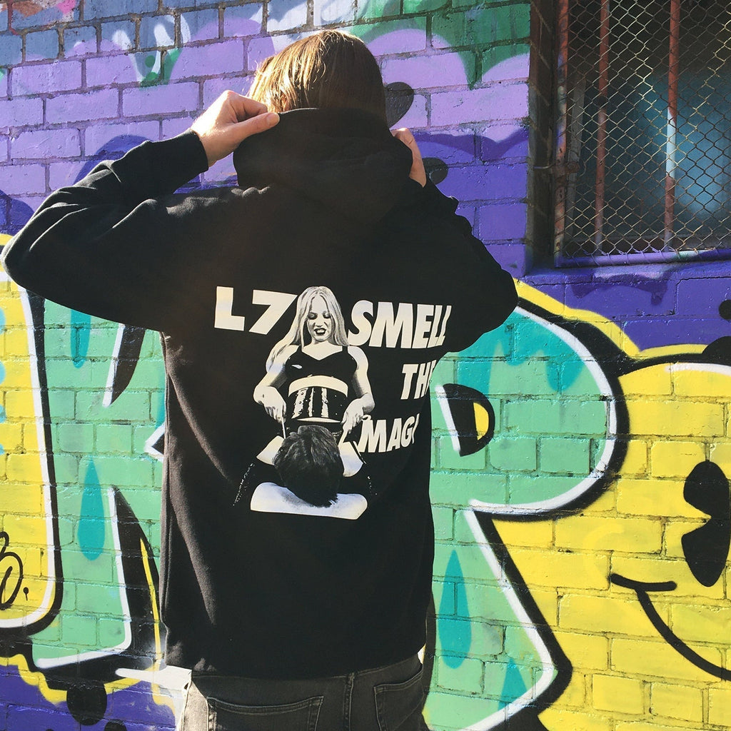 Smell the Magic Zip Up Hoodie (Black) T-Shirts, Sweatshirt | CoreVibeTees.com (Image 2)
