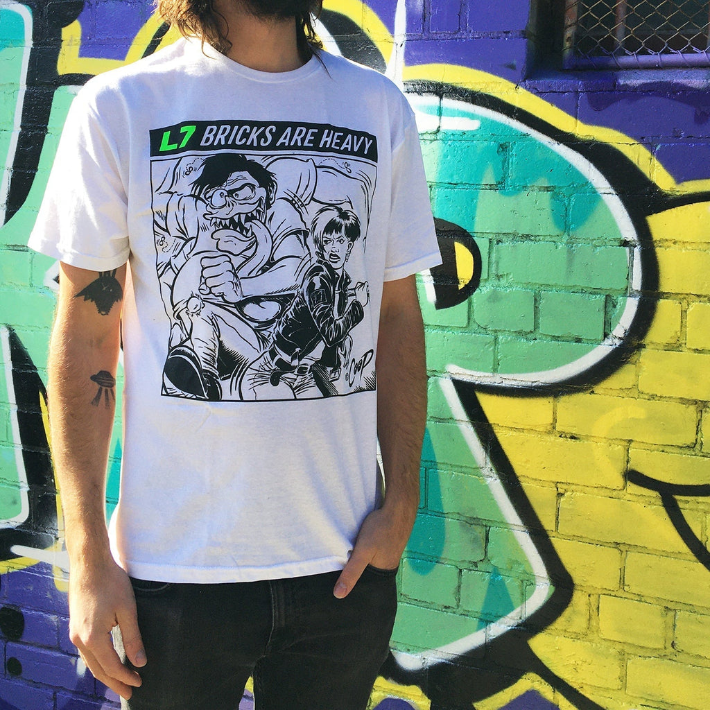 Bricks Are Heavy Comic Tee (White) Hoodie, Sweatshirt | CoreVibeTees.com (Image 2)