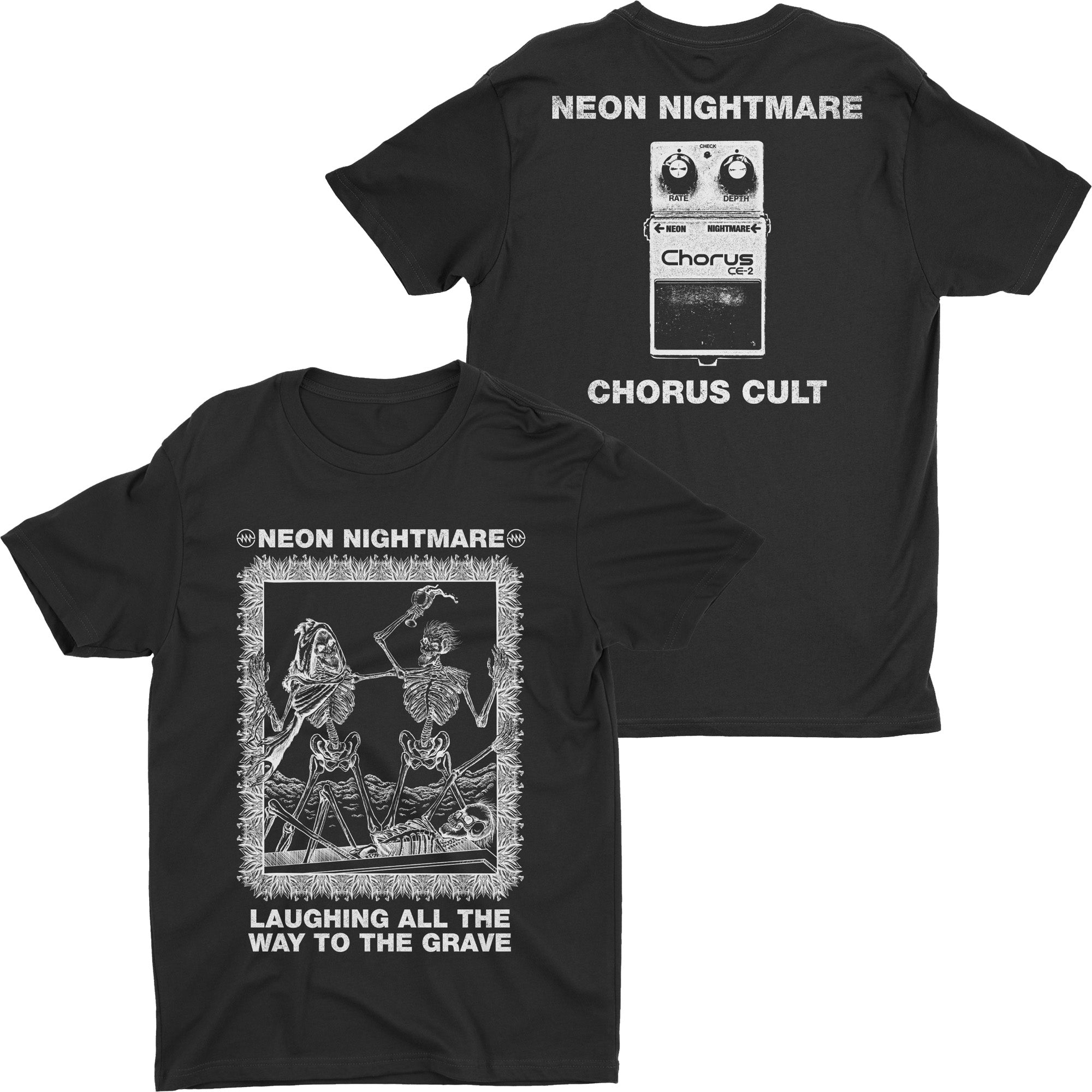 Neon Nightmare - Laughing All The Way To The Grave t-shirt Hoodie, Sweatshirt | CoreVibeTees.com (Image 1)