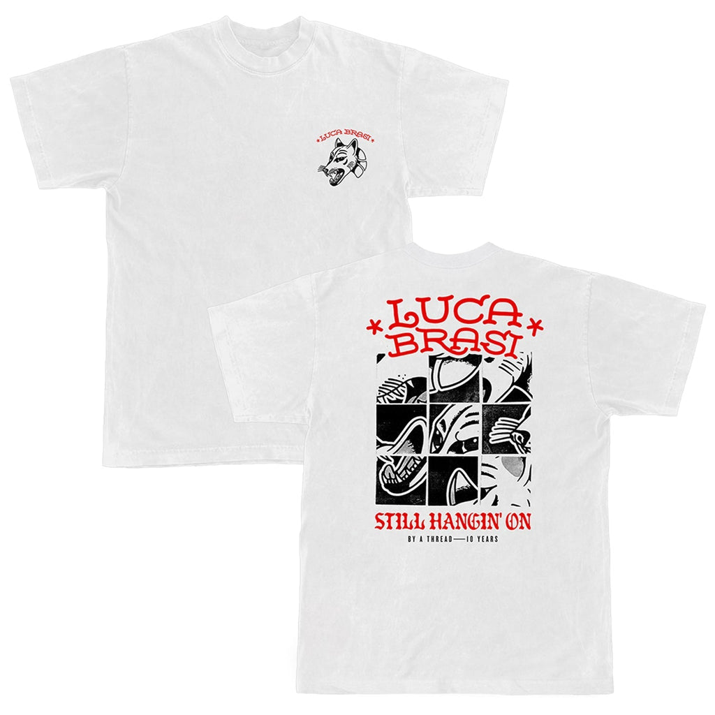 By a Thread Tee (White) Hoodie, Sweatshirt | CoreVibeTees.com (Image 1)