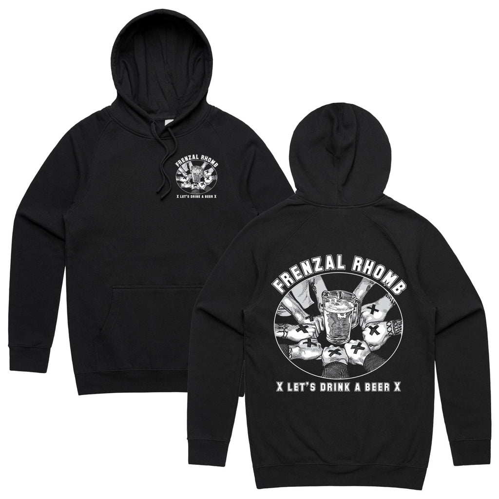 Let's Drink A Beer Pullover Hoodie (Black) T-Shirts, Sweatshirt | CoreVibeTees.com