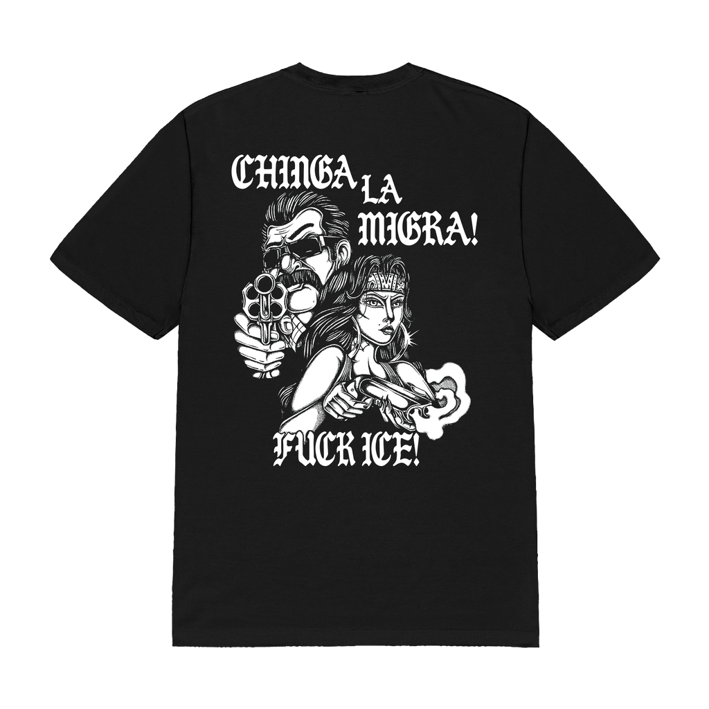 LIE - Chinga La Migra Tee (Black) Hoodie, Sweatshirt | CoreVibeTees.com (Image 1)