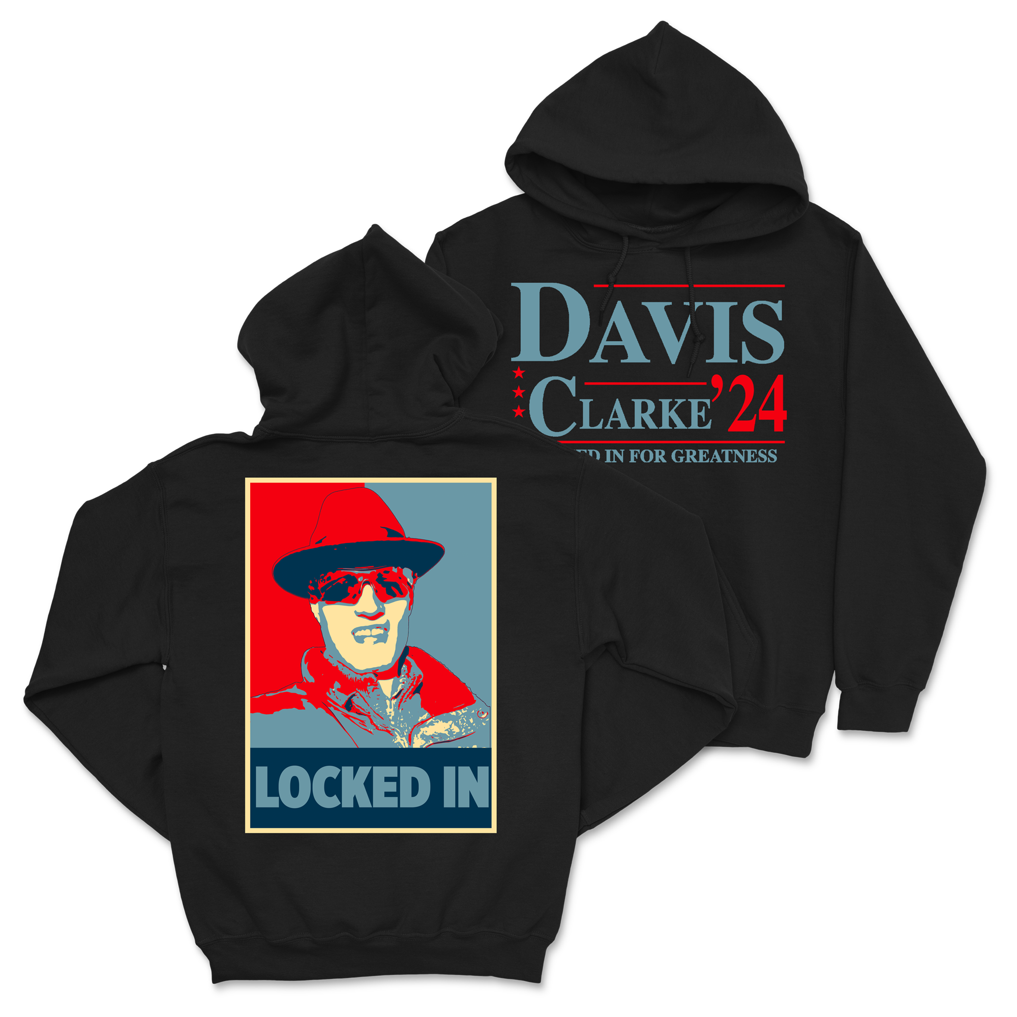 Davis Clarke - Locked In For Greatness Hoodie T-Shirts, Sweatshirt | CoreVibeTees.com (Image 1)