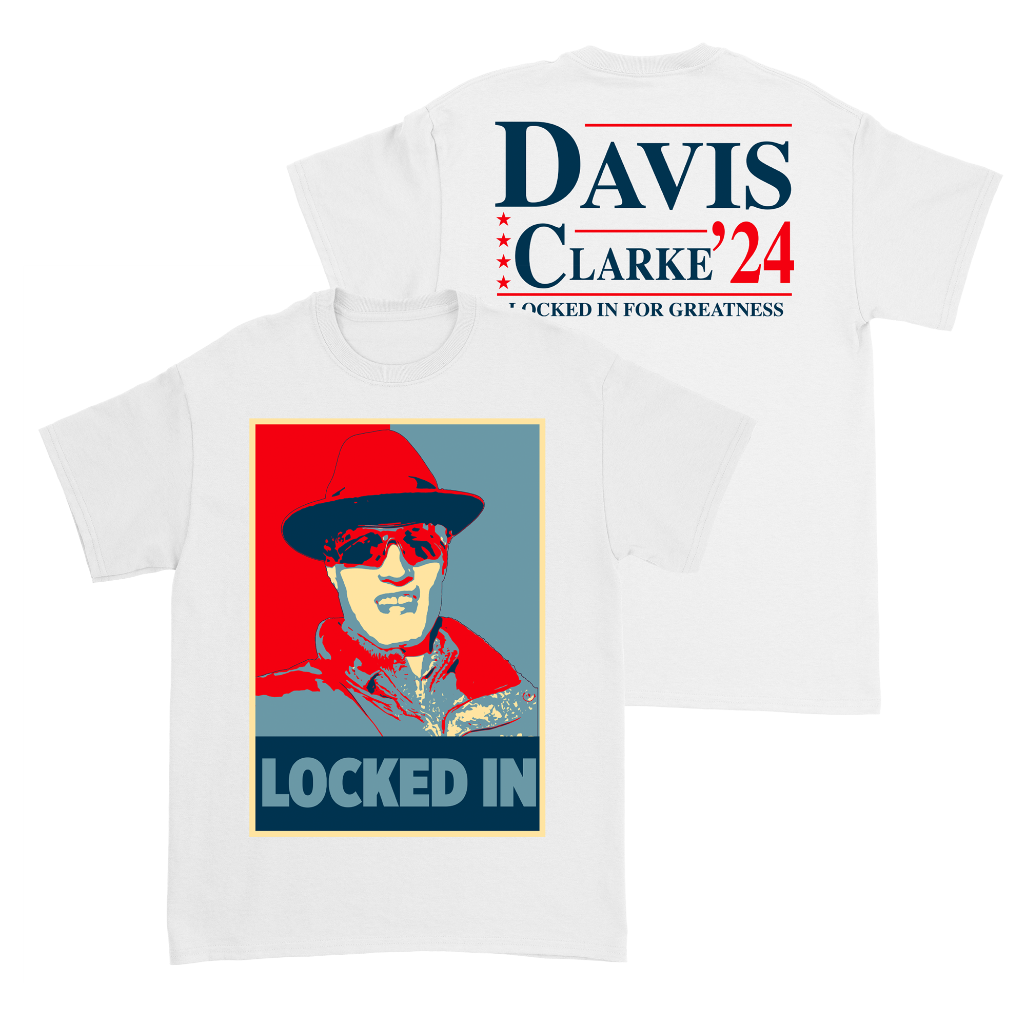 Davis Clarke - Locked In For Greatness T-Shirt Hoodie, Sweatshirt | CoreVibeTees.com (Image 1)