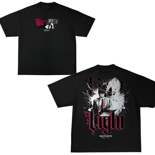 LIGHT YAGAMI DEATH NOTE T-SHIRT, DEATH NOTE Shirt, DEATH NOTE Merch, Anime Shirt, Vintage Graphic Tee, Anime Graphic Tee, gift For fan Top Menswear