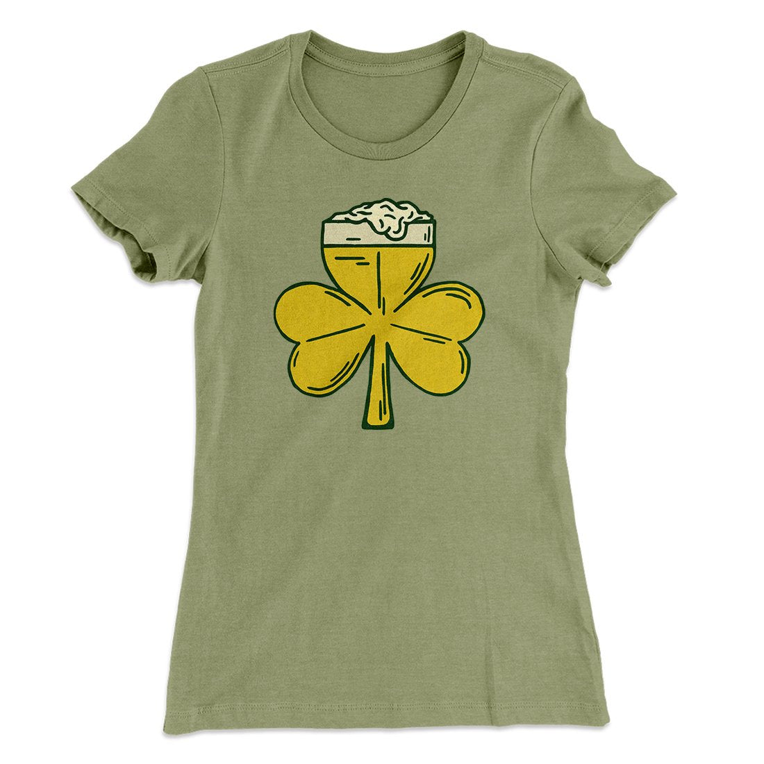 Beer Shamrock Women's T-Shirt Hoodie, Sweatshirt | CoreVibeTees.com (Image 2)