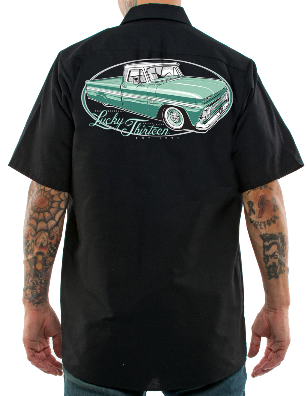 The C-10 TRUCK Work Shirt Hoodie, Sweatshirt | CoreVibeTees.com (Image 3)
