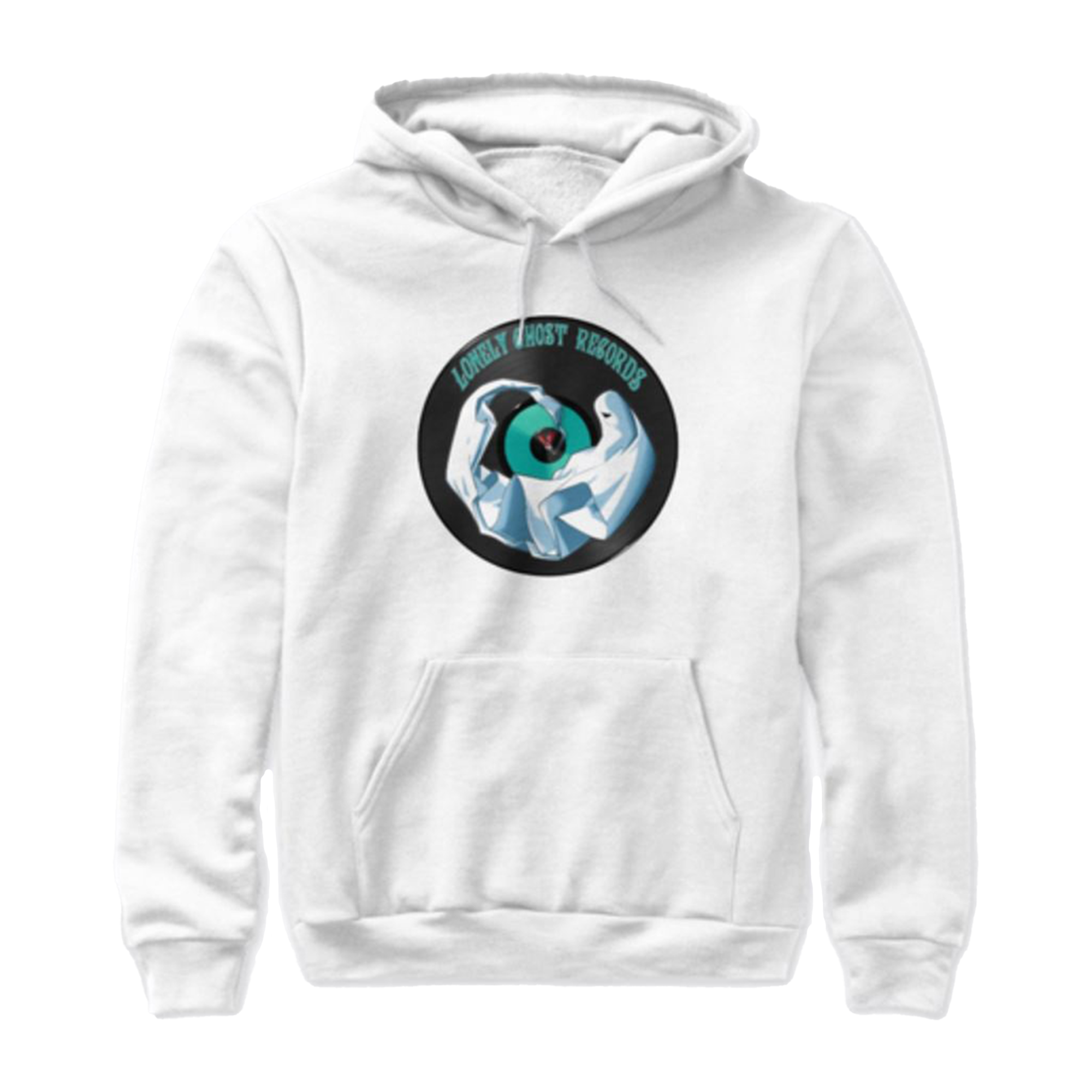 Lonely Ghost Records - "Anime Ghost Records" Hoodie - White T-Shirts, Sweatshirt | CoreVibeTees.com