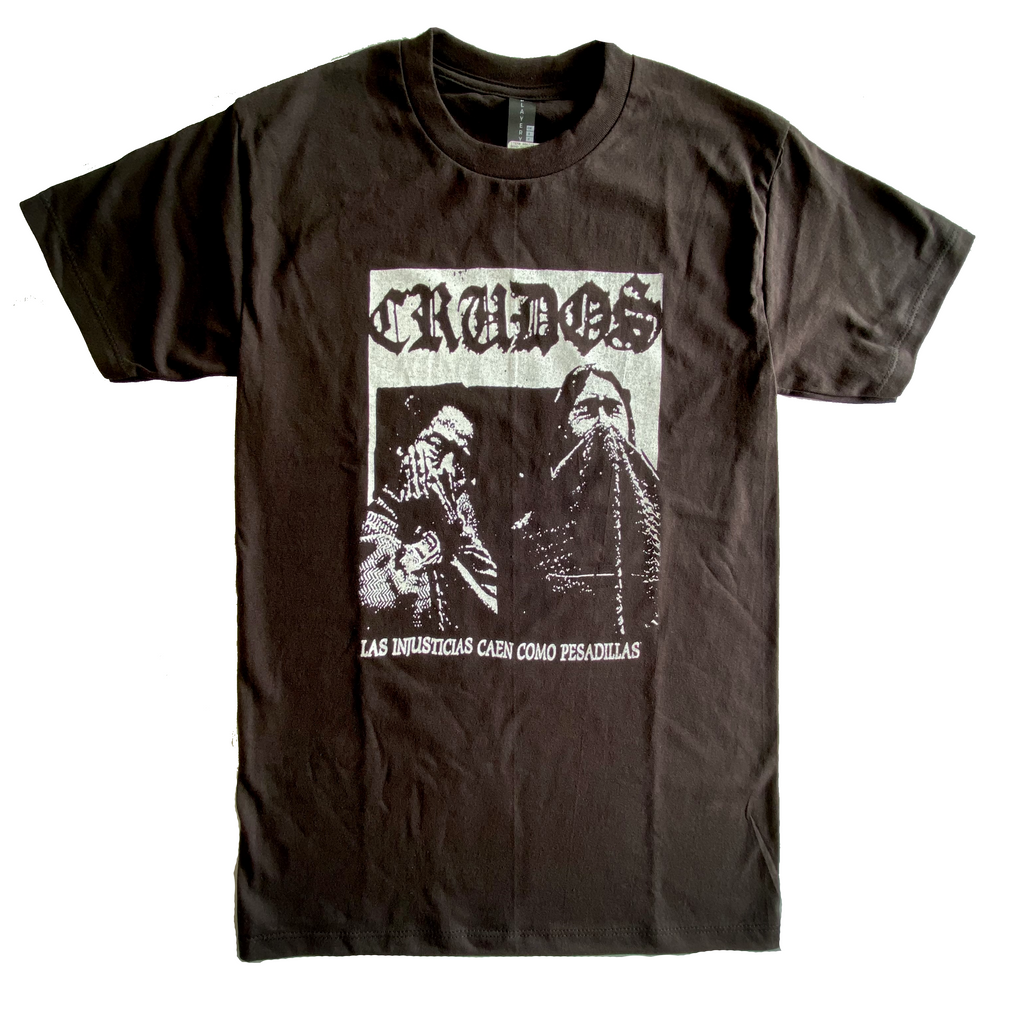 Los Crudos Las Injusticias Caen Como Pesadillas T-Shirt Hoodie, Sweatshirt | CoreVibeTees.com (Image 1)
