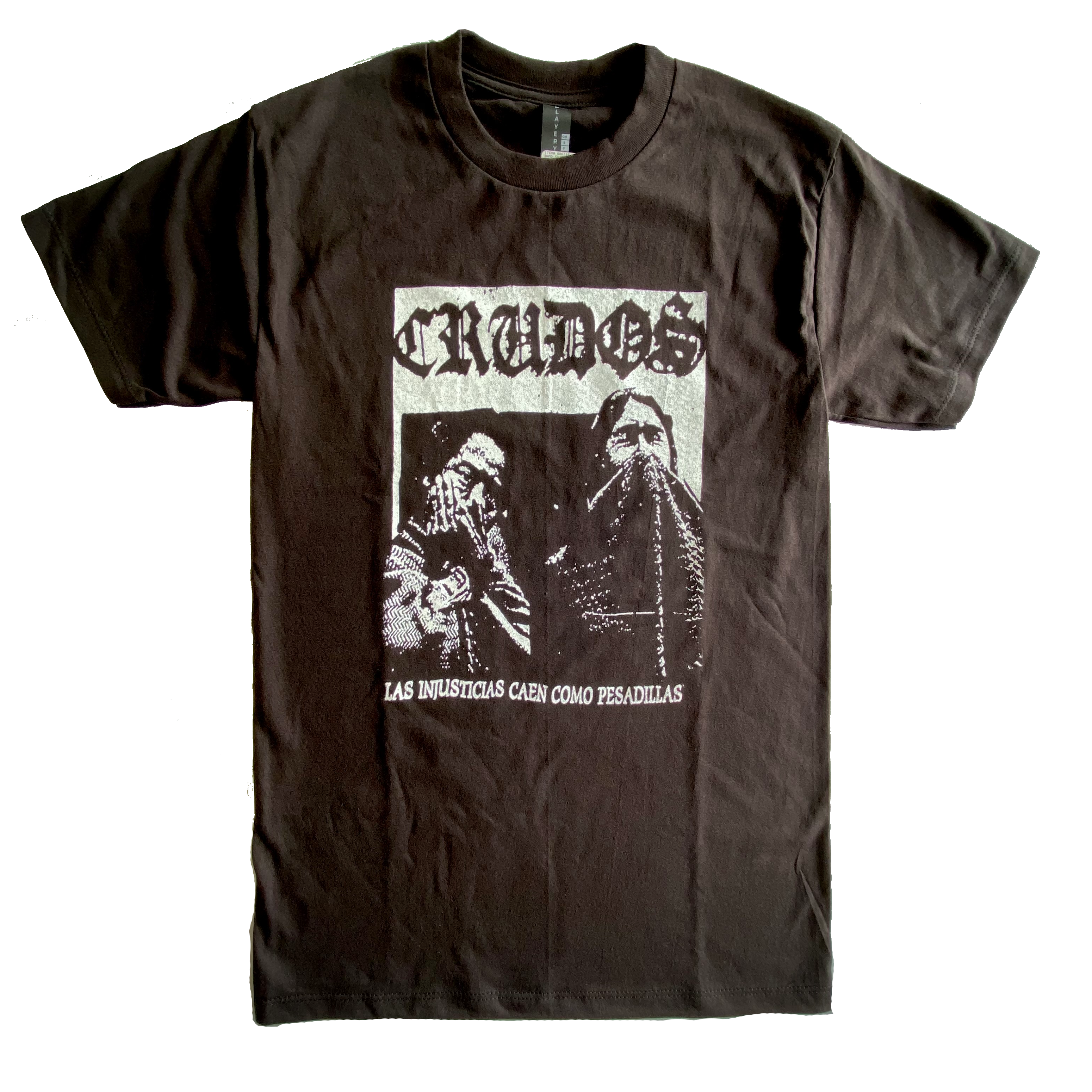Los Crudos Las Injusticias Caen Como Pesadillas T-Shirt Hoodie, Sweatshirt | CoreVibeTees.com (Image 1)