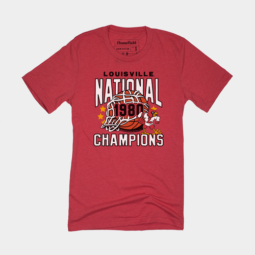 1980 Louisville Basketball Champs Red Tee Style001 Hoodie, Sweatshirt | CoreVibeTees.com