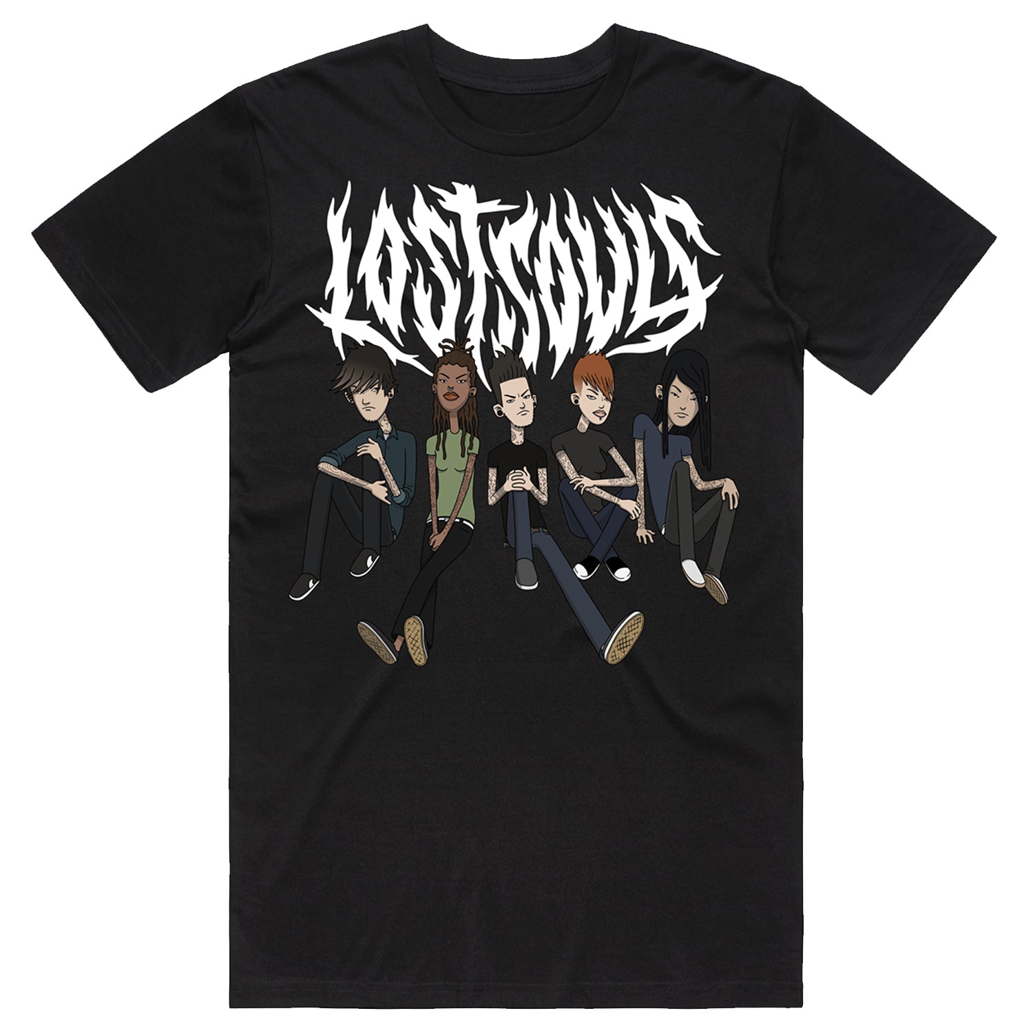Gang Sitting T-Shirt (Black) Hoodie, Sweatshirt | CoreVibeTees.com (Image 1)