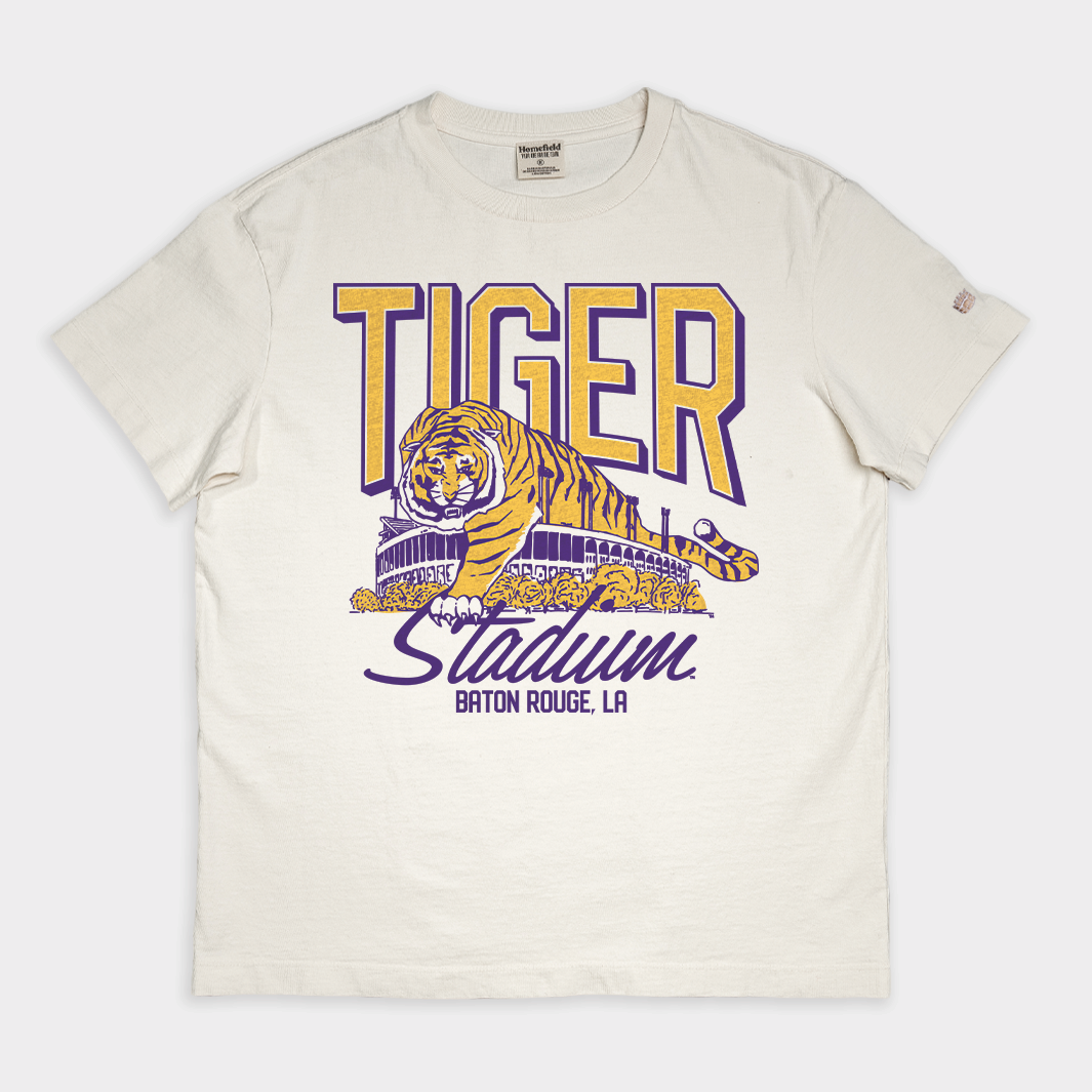 LSU Football Tiger Stadium Vintage Heavyweight Tee Style001 Hoodie, Sweatshirt | CoreVibeTees.com (Image 1)