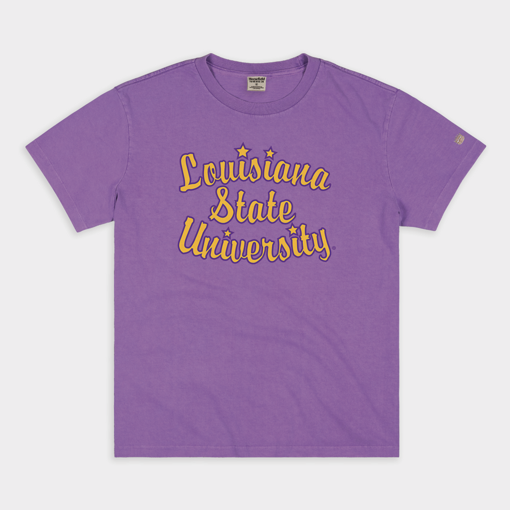 Retro Louisiana State Script Vintage Heavyweight Tee Style001 Hoodie, Sweatshirt | CoreVibeTees.com (Image 1)