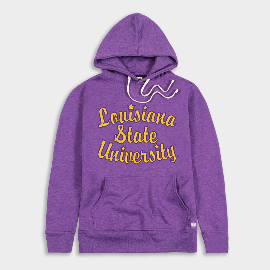 Retro LSU Script Hoodie Style001 T-Shirts, Sweatshirt | CoreVibeTees.com (Image 1)