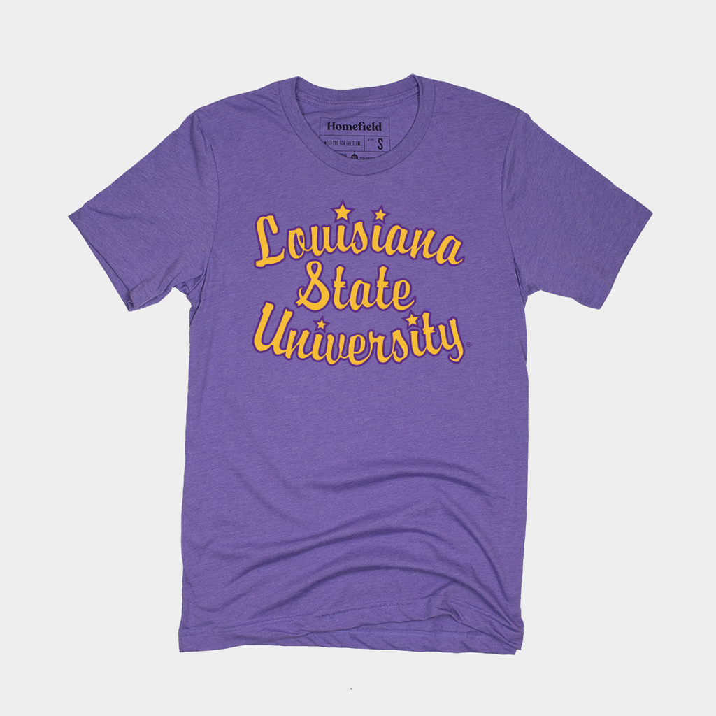 Retro Louisiana State University Script Tee Style001 Hoodie, Sweatshirt | CoreVibeTees.com