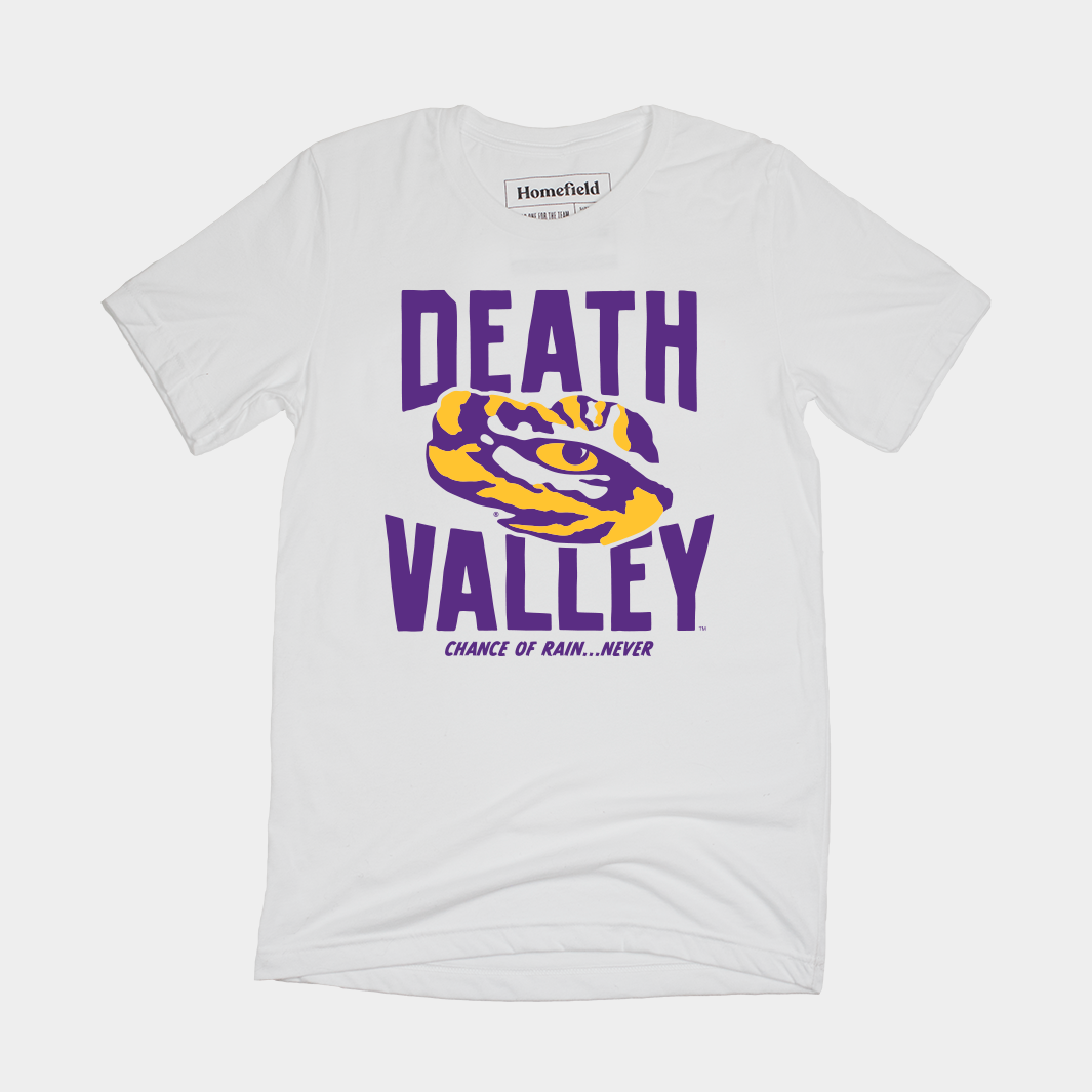LSU Death Valley "Chance of Rain" Tee Style001 Hoodie, Sweatshirt | CoreVibeTees.com (Image 1)