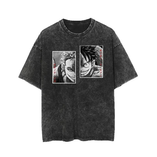 LUFFY X ZORO vintage T-Shirt, Streetwear Comfort Color T-Shirt, Onepiece Anime T-Shirt Sweatshirt, Hoodie, Comfort Colors