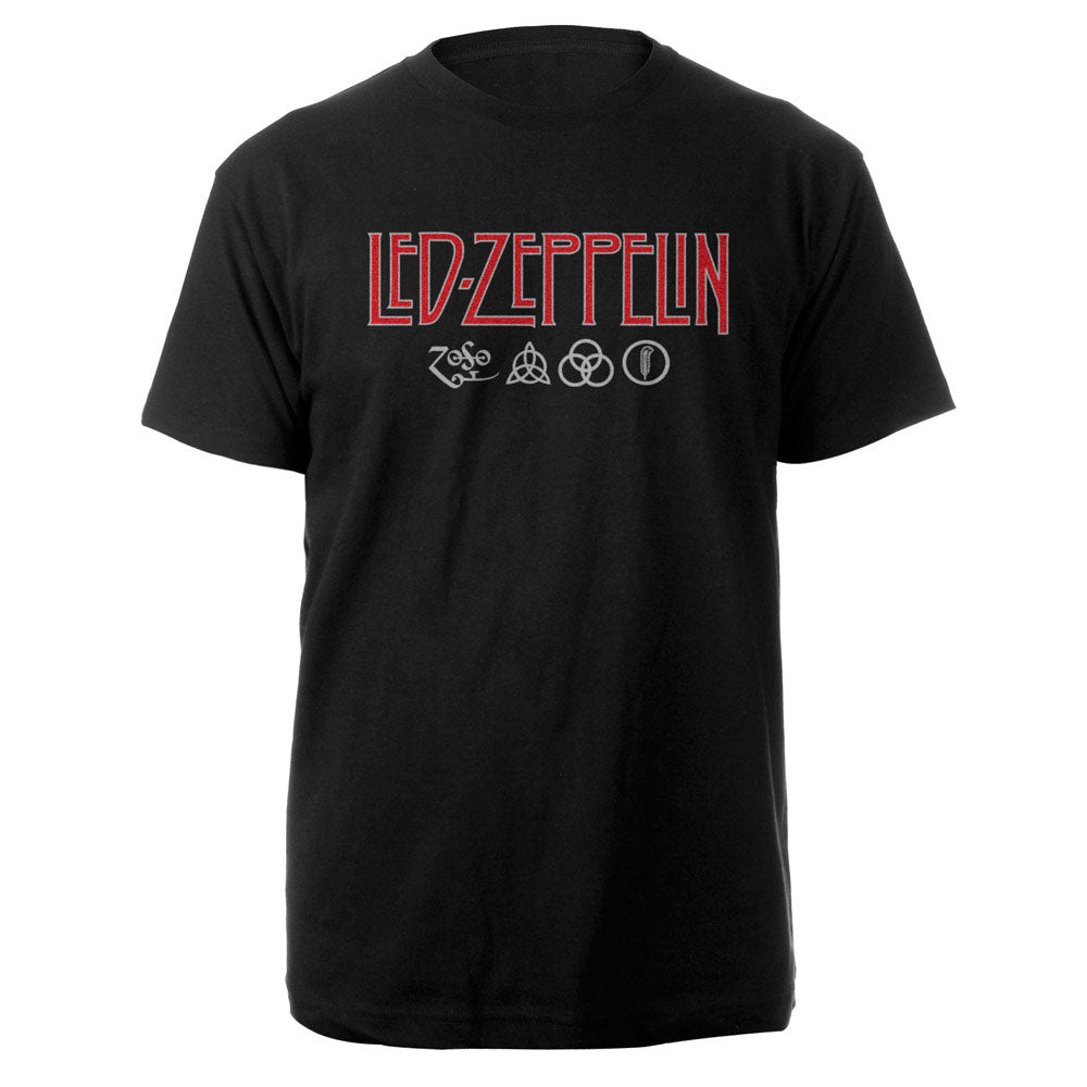 Led Zeppelin T-shirt -  Logo & Symbols Hoodie, Sweatshirt | CoreVibeTees.com (Image 1)