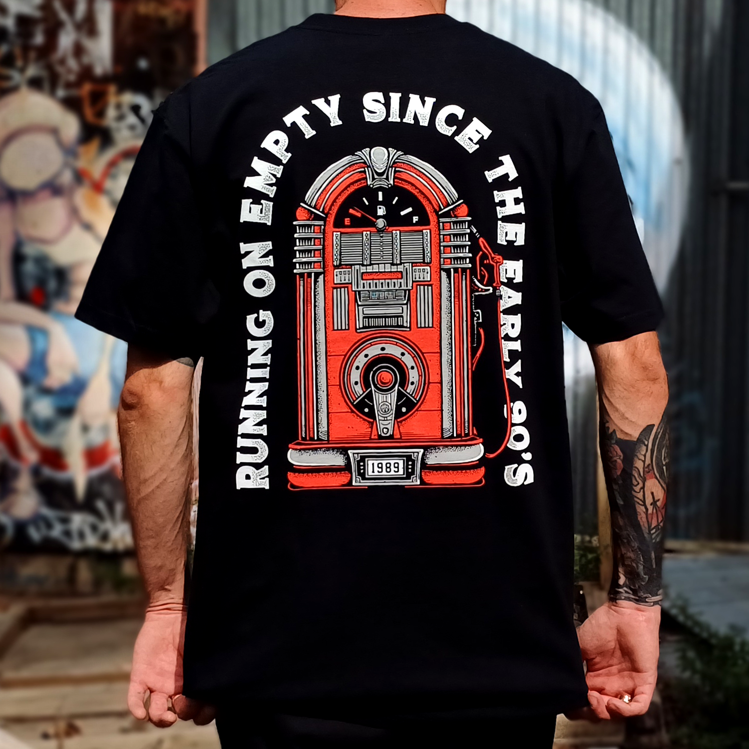 Running on Empty T-Shirt (Black) Hoodie, Sweatshirt | CoreVibeTees.com (Image 4)