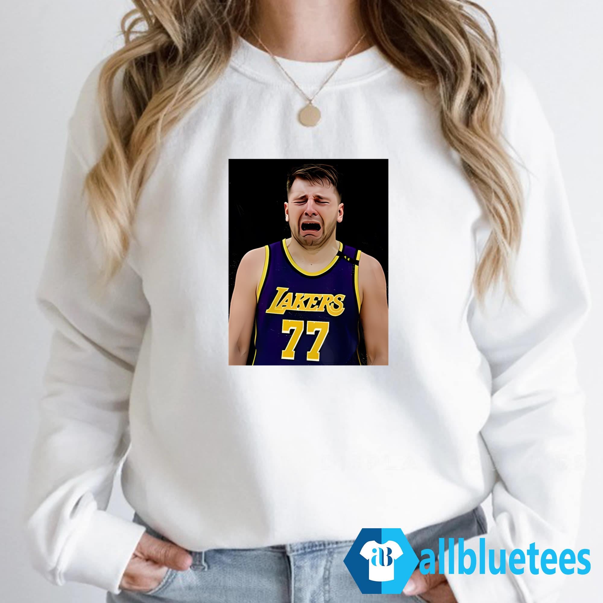 Lakers 77 Luka Doncic Cry Meme Shirt
