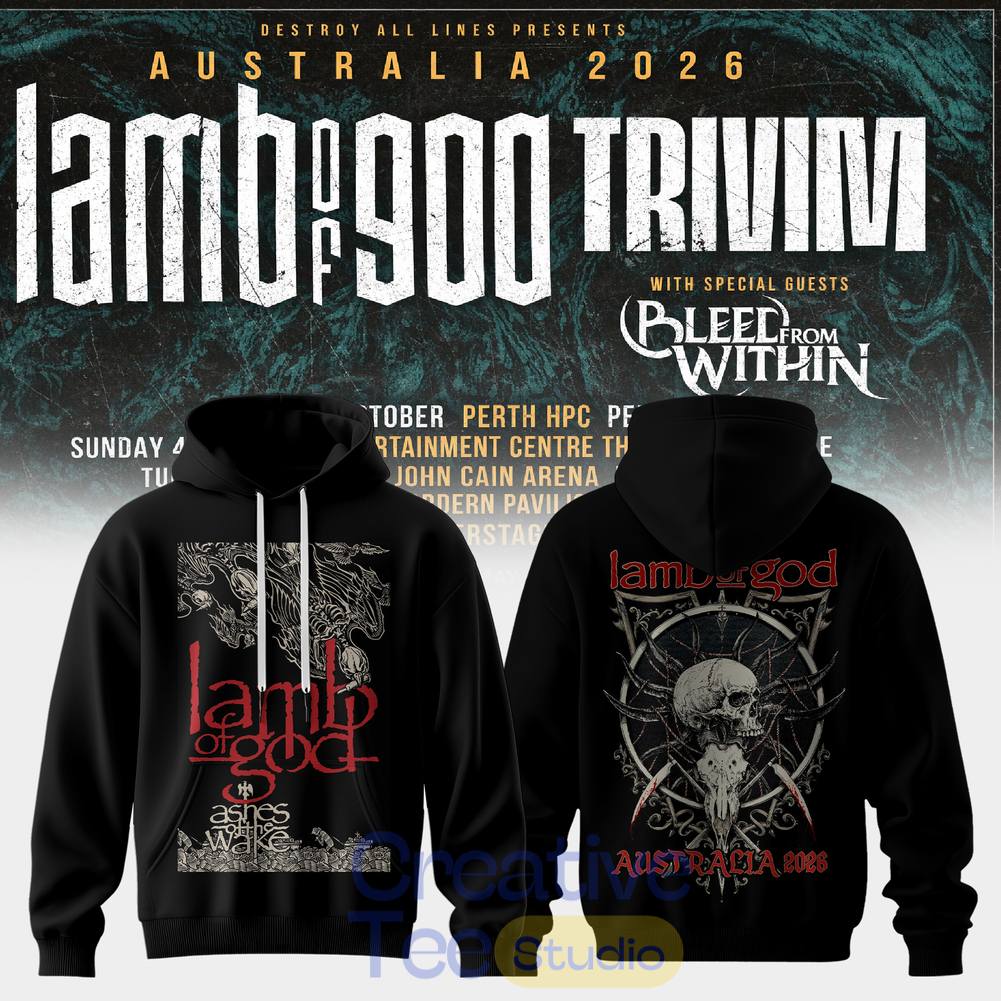 Lamb Of God & Trivium Co-Headline Australian Tour 2026 Special Tee Hoodie