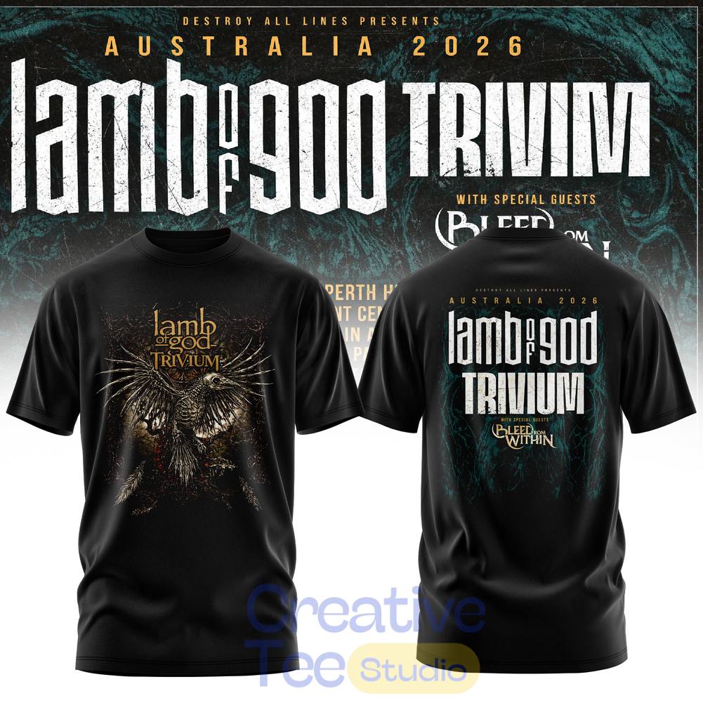 Lamb Of God & Trivium Co-Headline Australian Tour 2026 Special Tee Hoodie