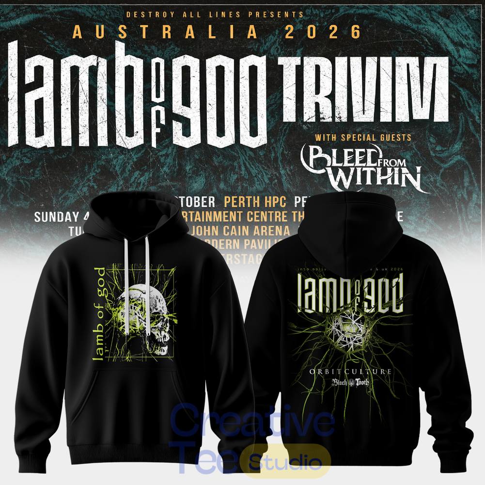 Lamb Of God & Trivium Co-Headline Australian Tour 2026 Special Tee Hoodie
