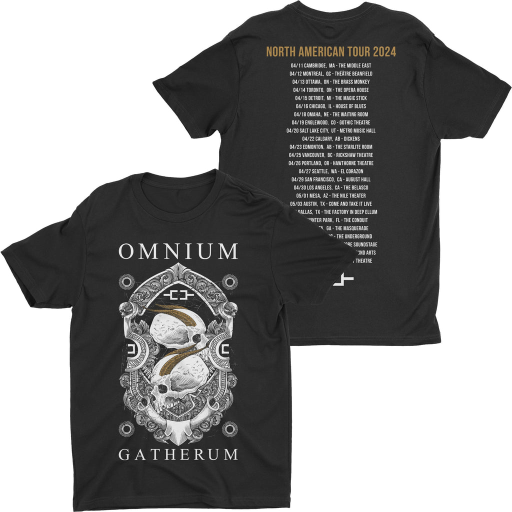 Omnium Gatherum - Lament The Dead 2024 Tour t-shirt Hoodie, Sweatshirt | CoreVibeTees.com (Image 1)