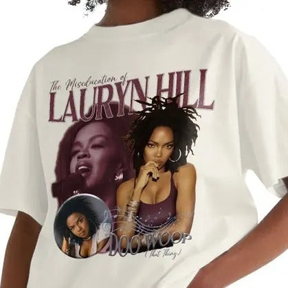 Lauryn Hill T-Shirt Match Burgundy Shirt Music T-shirtstyle{n002}2