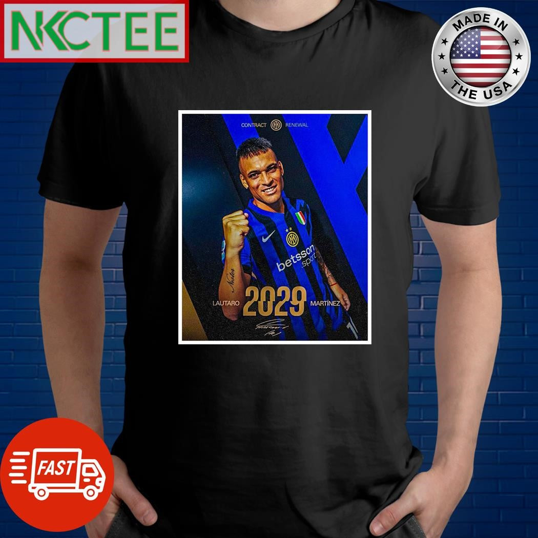 Lautaro Martinez has extended his contract with Inter Milan until June 30, 2029 shirt