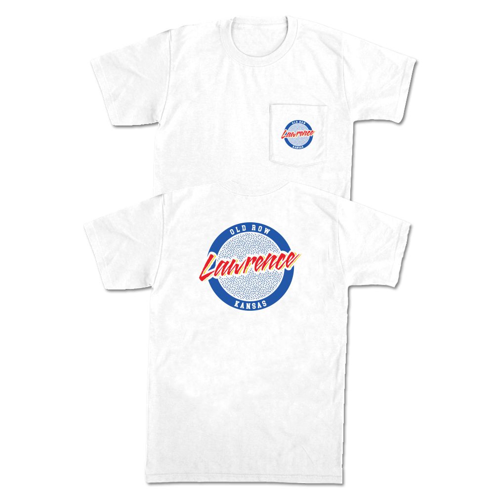 Lawrence, Kansas Circle Logo Pocket Tee Hoodie, Sweatshirt | CoreVibeTees.com
