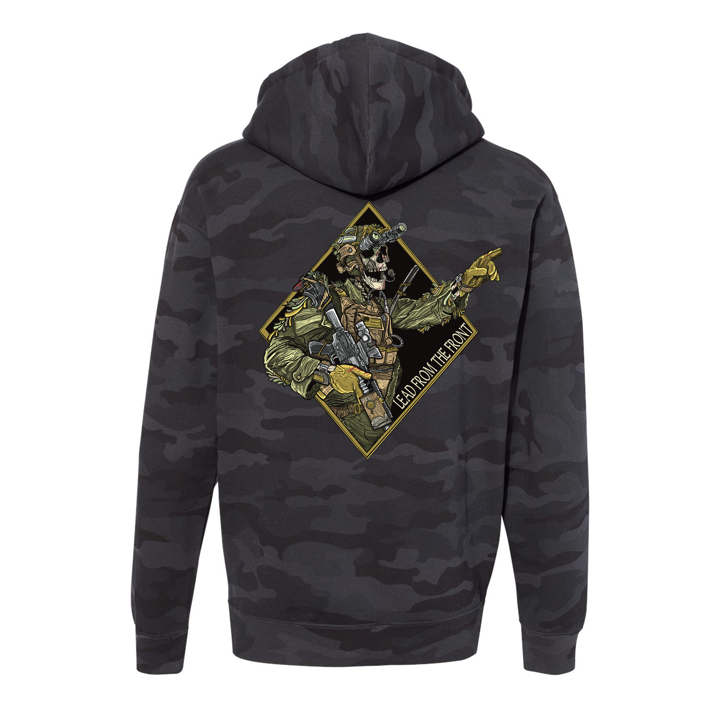 Lead From The Front Hoodie T-Shirts, Sweatshirt | CoreVibeTees.com (Image 3)