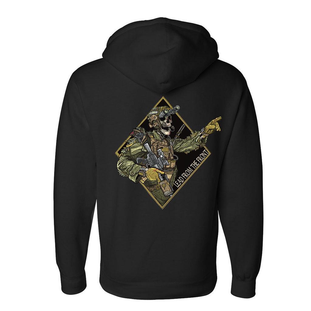 Lead From The Front Hoodie T-Shirts, Sweatshirt | CoreVibeTees.com (Image 4)