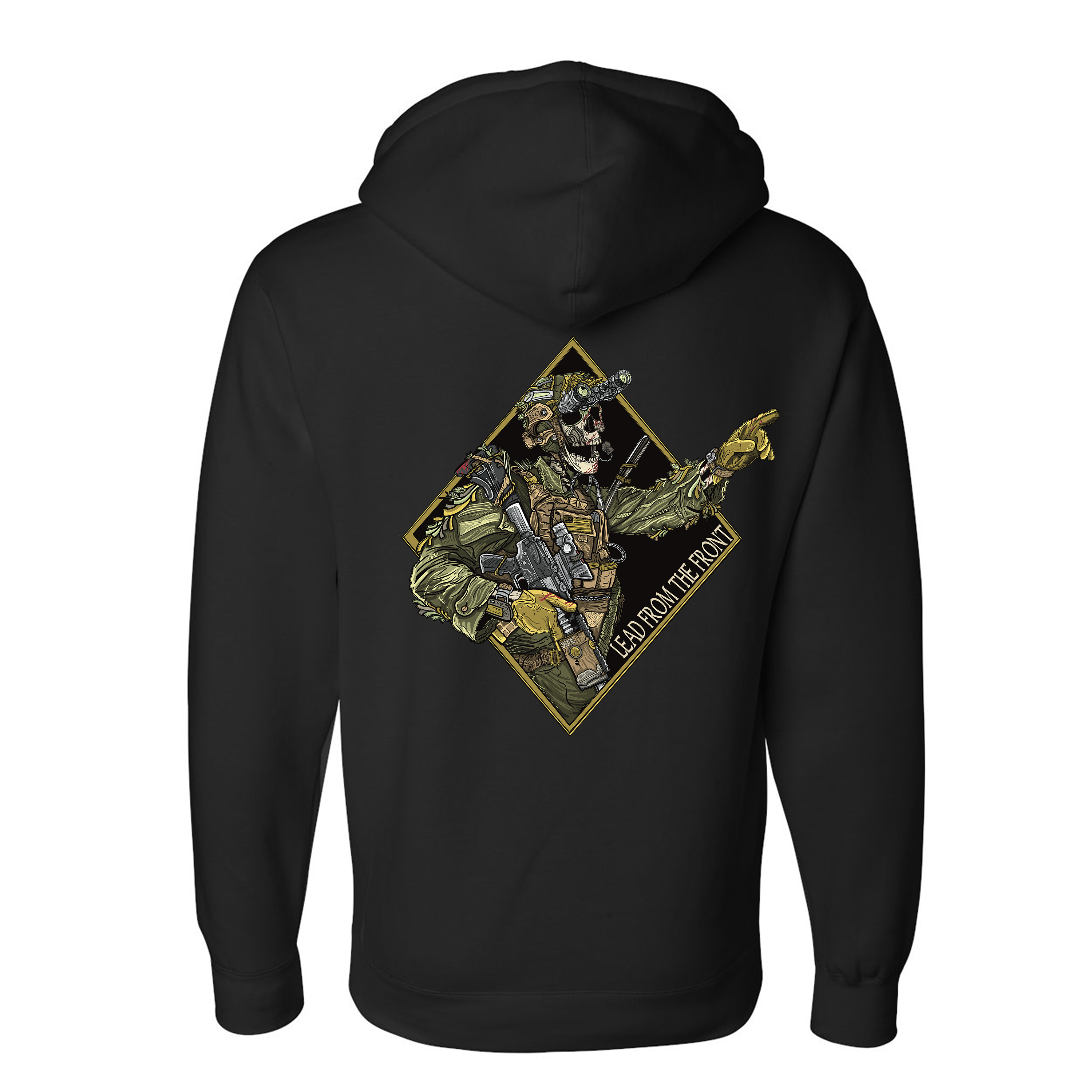 Lead From The Front Hoodie T-Shirts, Sweatshirt | CoreVibeTees.com (Image 4)