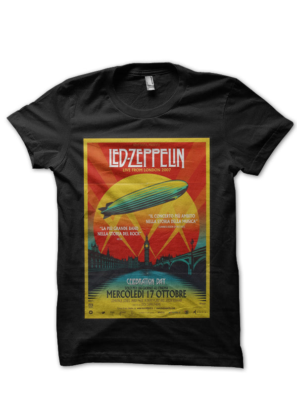 Led Zeppelin Celebration Day Black T-Shirt Hoodie, Sweatshirt | CoreVibeTees.com