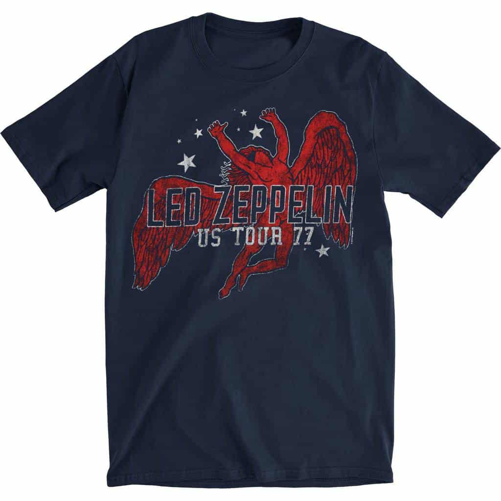 Led Zeppelin Red Icarus Stars T-Shirt Hoodie, Sweatshirt | CoreVibeTees.com