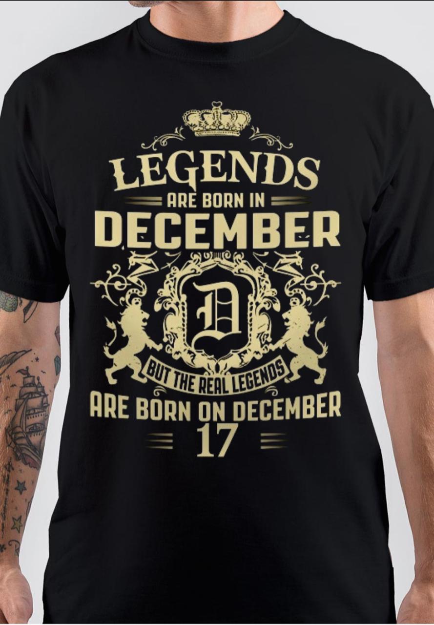Legends Are Born In December T-Shirt Hoodie, Sweatshirt | CoreVibeTees.com