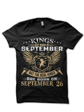 Legends Are Born In September 26 Black T-Shirt Hoodie, Sweatshirt | CoreVibeTees.com