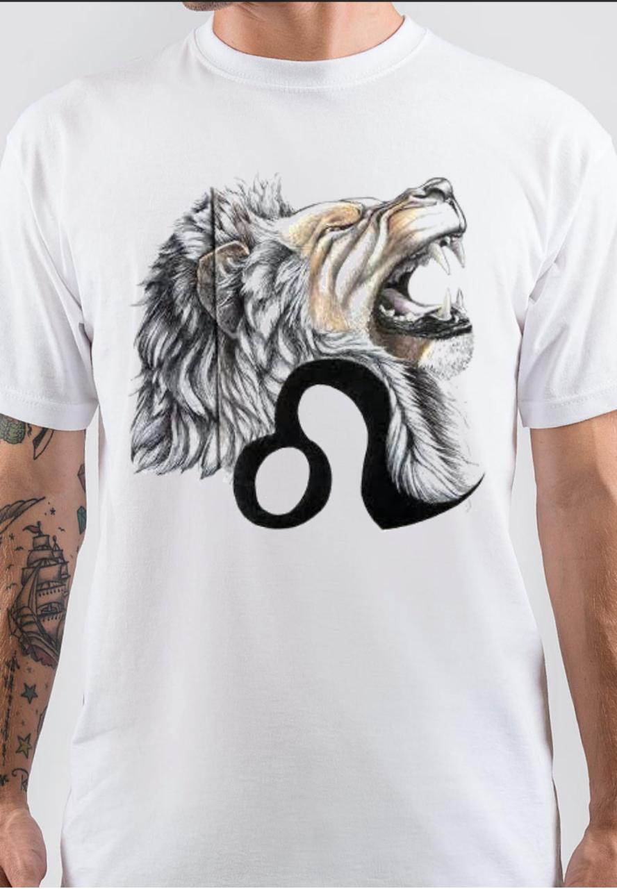 Leo Zodiac White T-Shirt Hoodie, Sweatshirt | CoreVibeTees.com