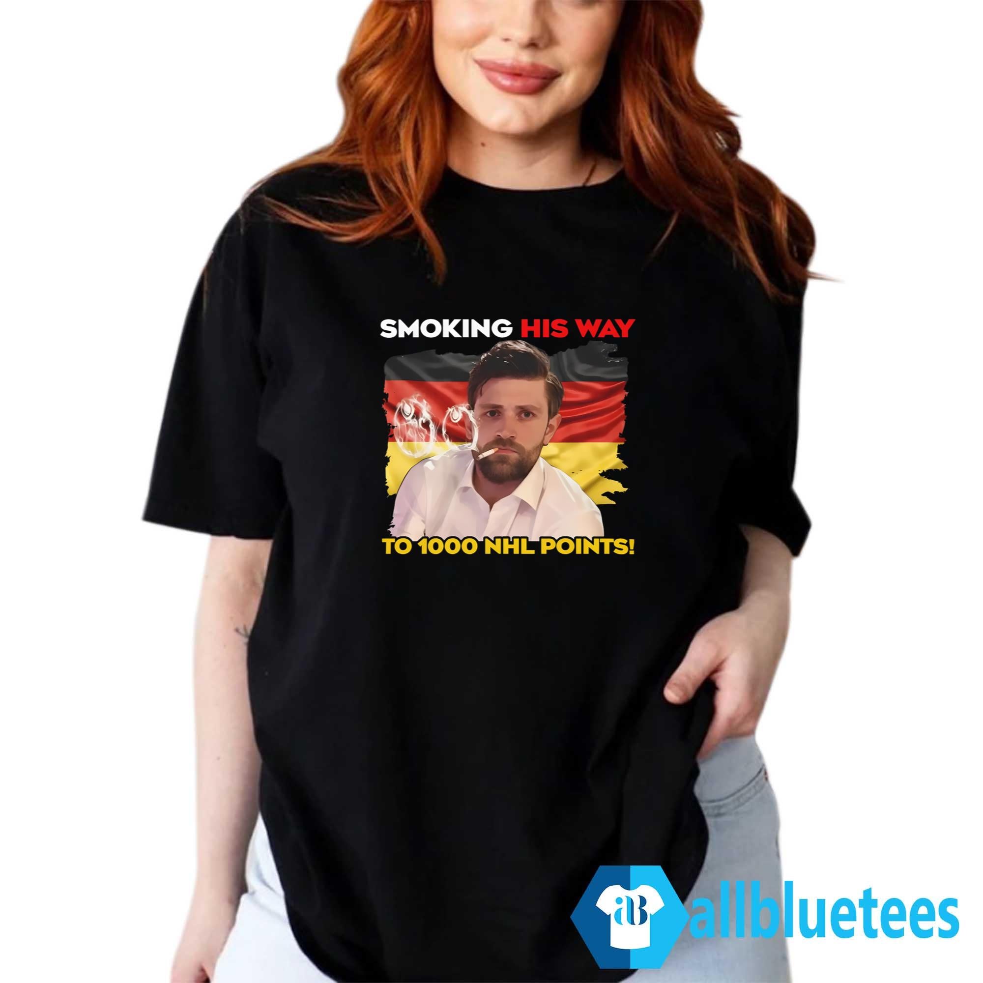 Leon Draisaitl Smoking His Way To 1000 Points Shirt