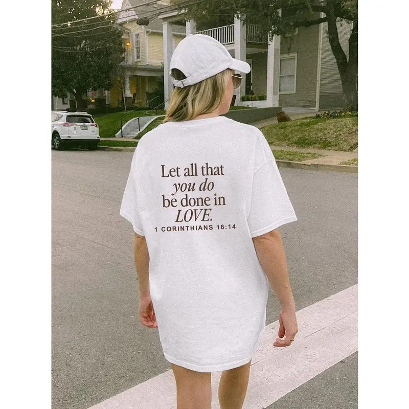 Let All That You Do Be Done In Love Shirt, Scriptural Bible Verse Tshirt, Christianity Religious Gift, Trendy Christianity Bible  T-shirt, sweater and Hoodie